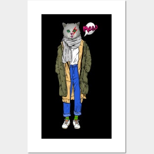 Meaw the cat Posters and Art